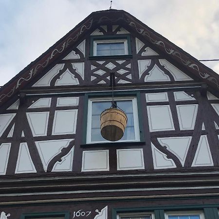 Schoene Ferienwohnung Gewoelbekeller Fachwerkhaus Bacharach Buitenkant foto